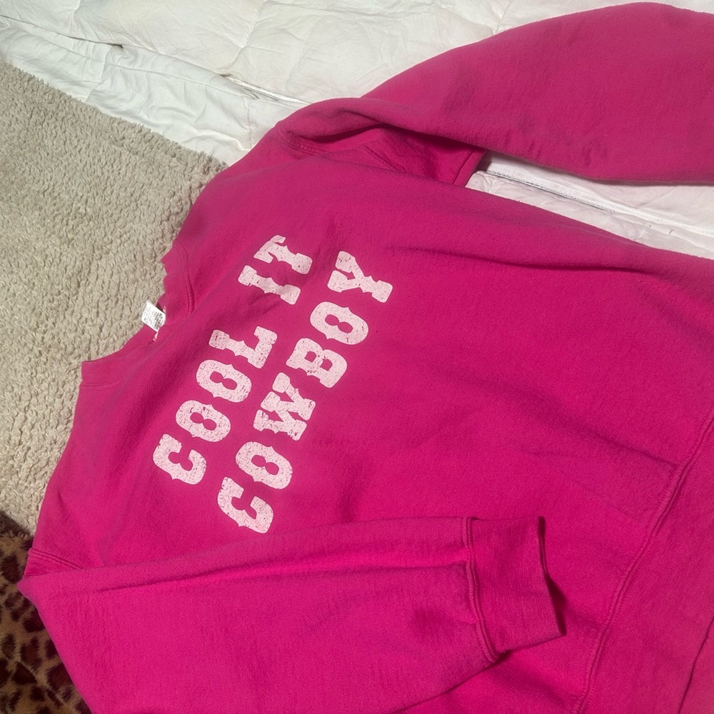 Pink 'Cool It Cowboy' Sweatshirt